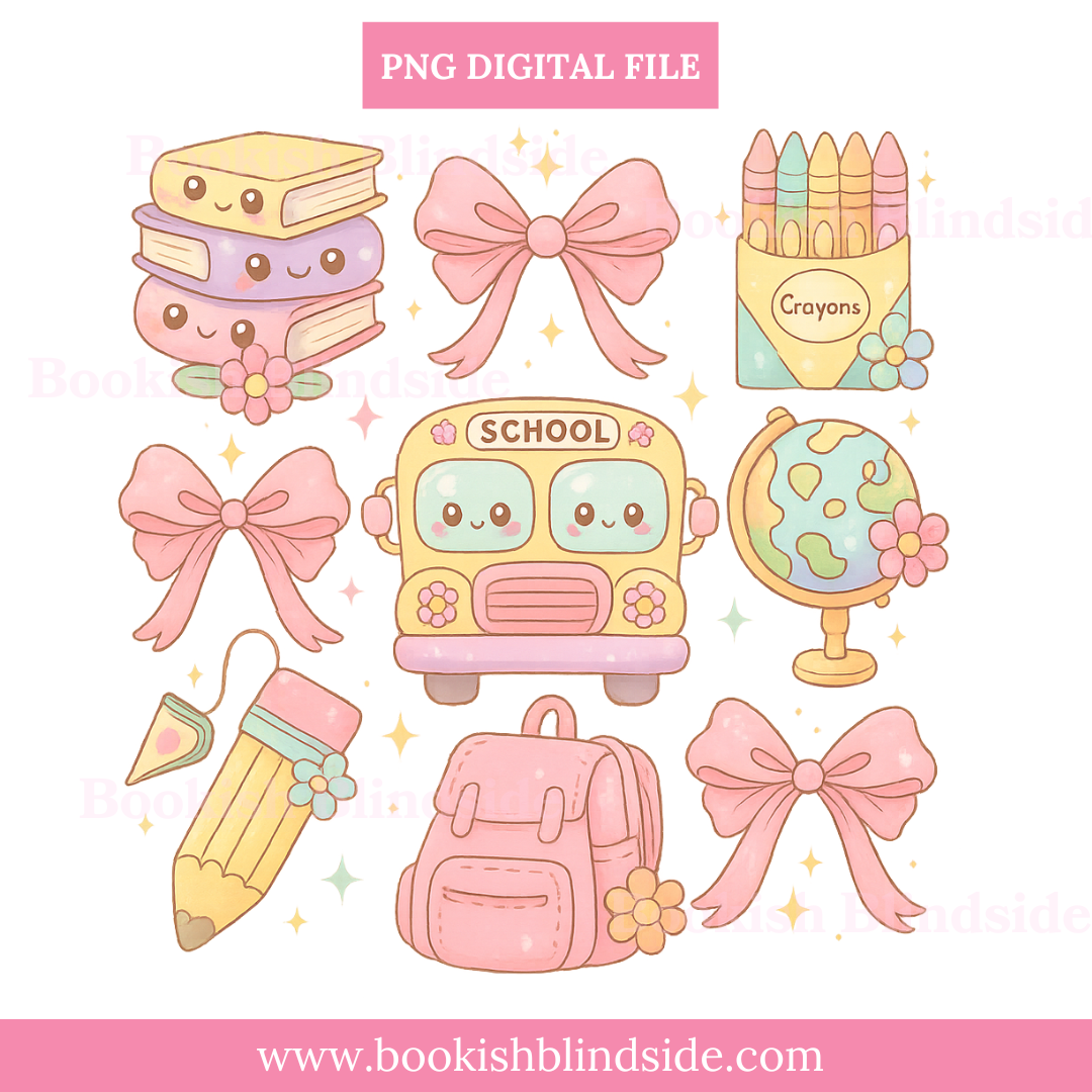 Back to School PNG Set β Cute Teacher Clipart for Stickers & Crafts