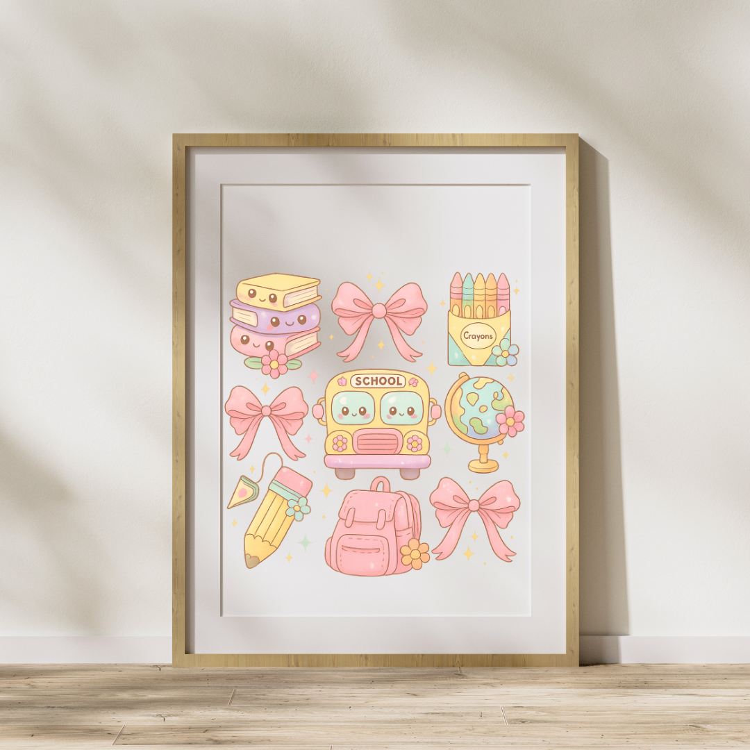 Back to School PNG Set β Cute Teacher Clipart for Stickers & Crafts