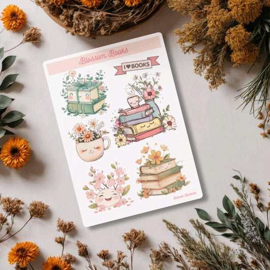 Bookish Blossom Stickers