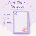 Cute Cloud Notepad | Kawaii Stationery for Daily Notes